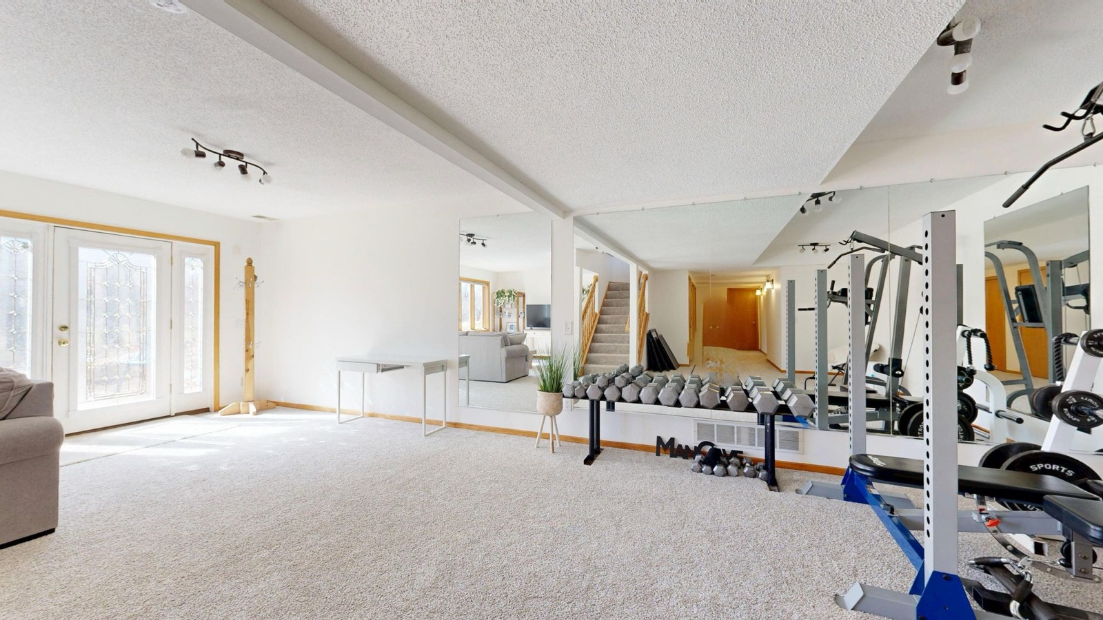 Custom home gym build